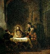 REMBRANDT Harmenszoon van Rijn kristus i emmaus France oil painting artist